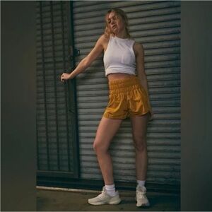 Free People Movement Burnt Orange Athletic Shorts sz M